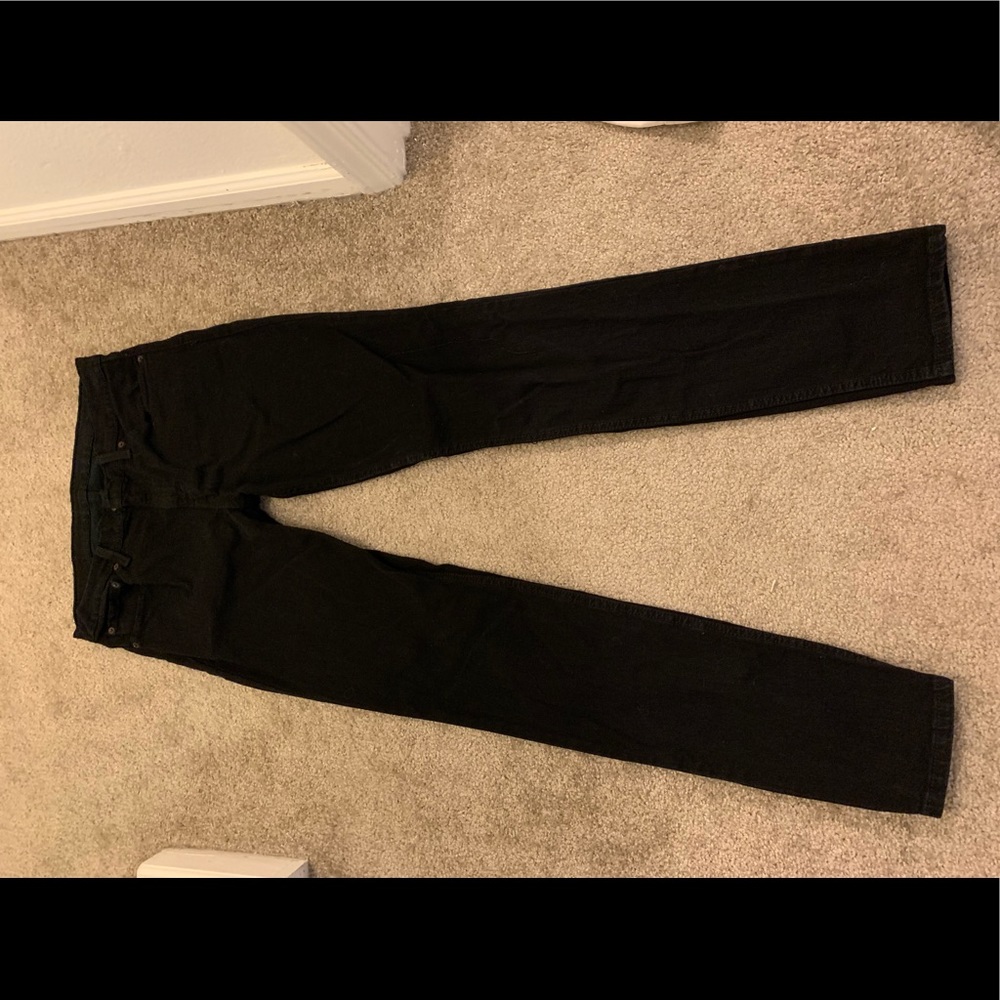 Mens Black Waterless Levi Jeans